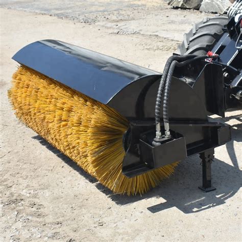 skid steer sweeper remove brushes|skid steer broom wafers.